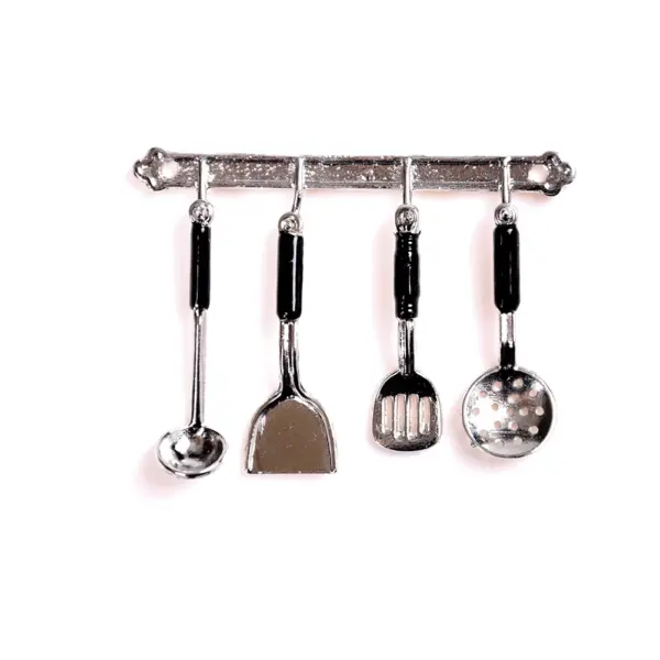 Miniature Metal Kitchen Utensils Set for Dolls - Image 12