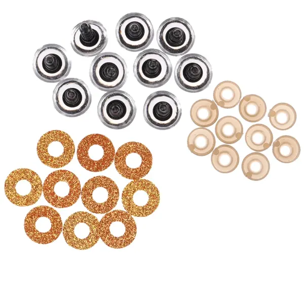 10 Sets 16MM Glitter Safety Eyes for Dolls - Image 7