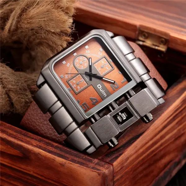 Oulm 3364 Big Dial Men's Quartz Watch - Image 2