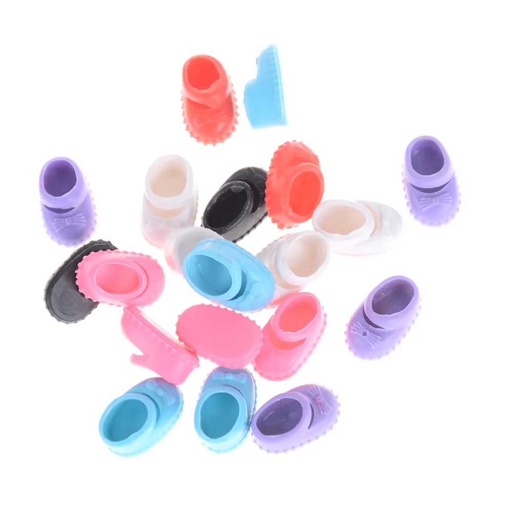 5 Pairs Colorful Shoes for 12cm Dolls 2 5 Pairs Colorful Shoes for 12cm Dolls - Image 2