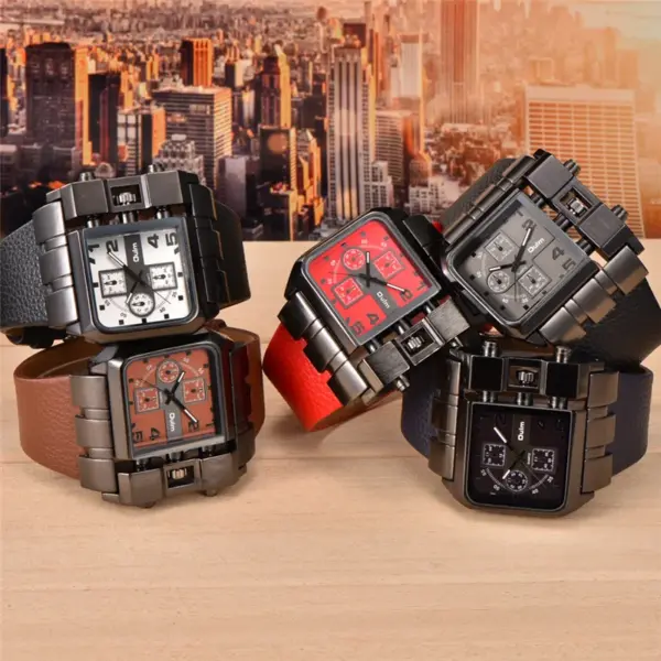 Oulm 3364 Big Dial Men's Quartz Watch - Image 5
