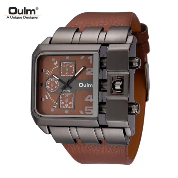 Oulm 3364 Big Dial Men's Quartz Watch - Image 9
