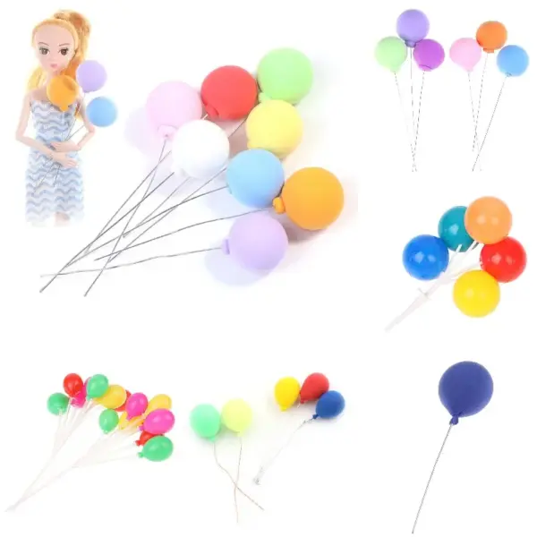 Dollhouse Miniature Colorful Balloons Set - Image 2