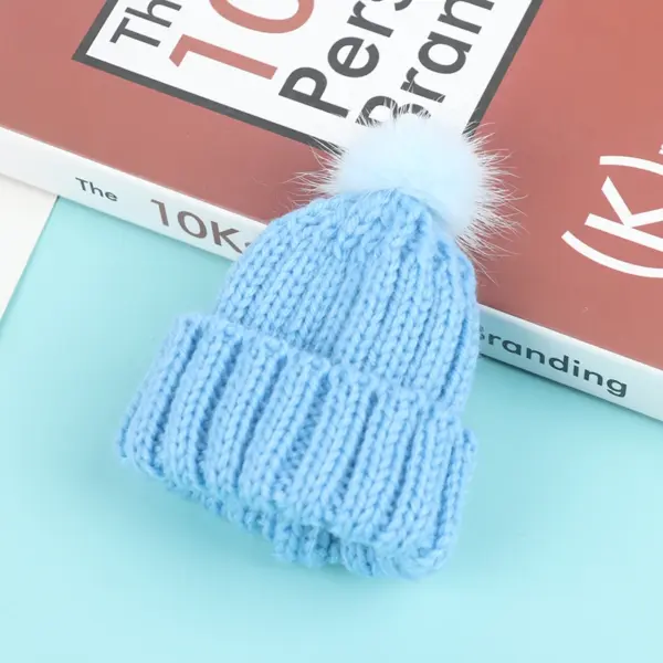 1pc 1/6 Dollhouse Miniature Knitted Beanie Cap - Image 9