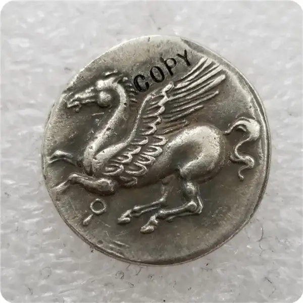 Ancient Greek Athena Horse Replica Coin - Image 2
