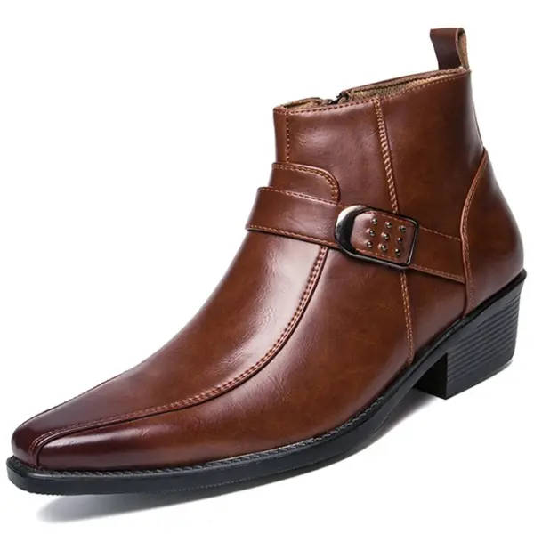 Men's Chelsea Boots with Pointed Toe Design - Image 10
