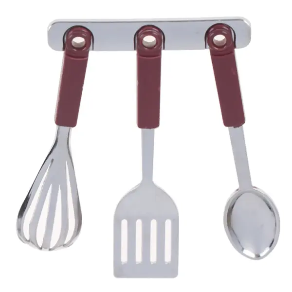 Miniature Metal Kitchen Utensils Set for Dolls - Image 2