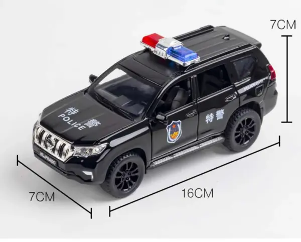 1/32 Alloy Diecast Police Model Toy Car - Image 3