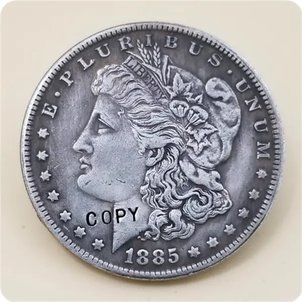 Hobo Nickel 1885 Morgan Replica Coin - Image 2