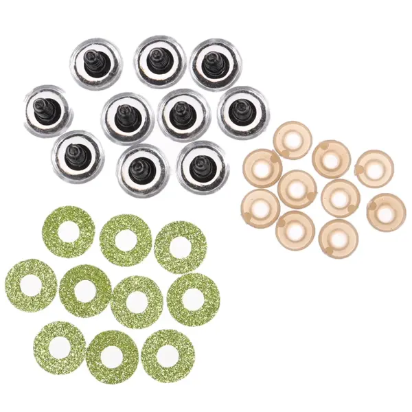 10 Sets 16MM Glitter Safety Eyes for Dolls - Image 11