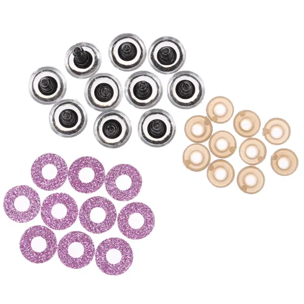 10 Sets 16MM Glitter Safety Eyes for Dolls - Image 8