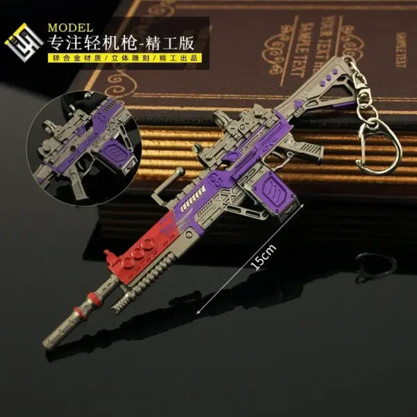 16cm All-Metal Gun Keychain Model Pendant - Image 14