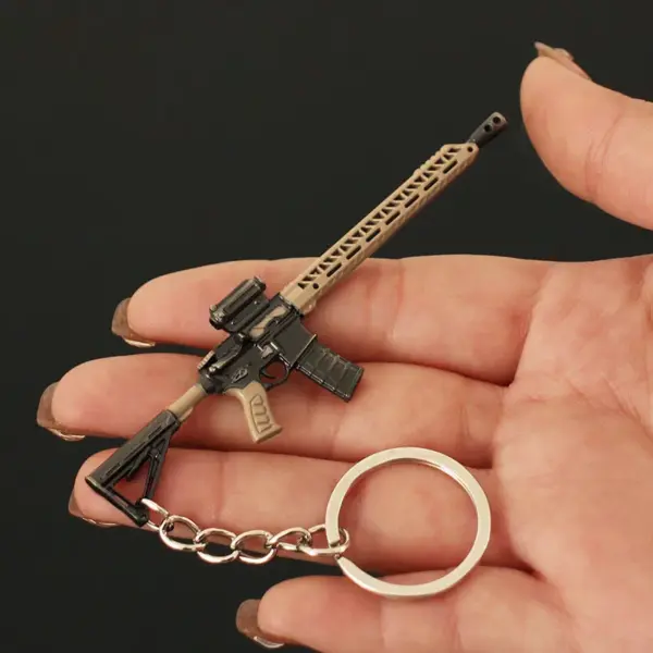 9cm PUBG Gun Keychain Alloy Mini Model - Image 2