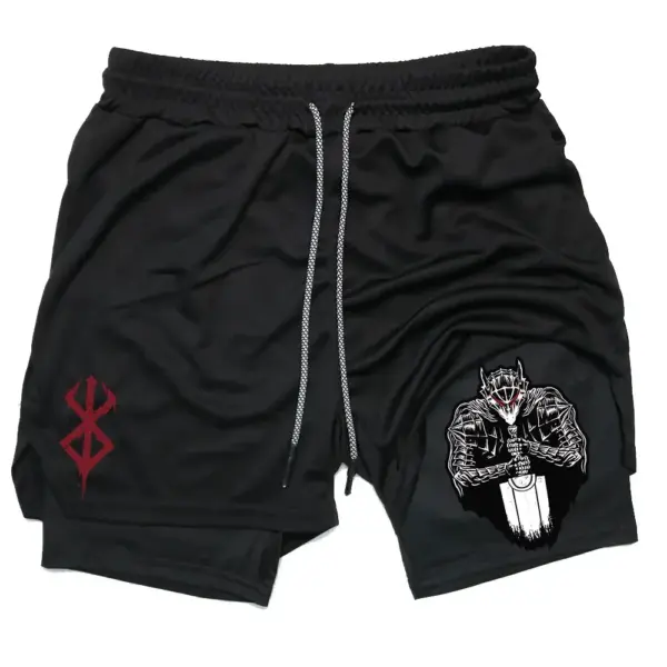 Men's Quick-Dry 2 In 1 Gym Shorts - Image 17