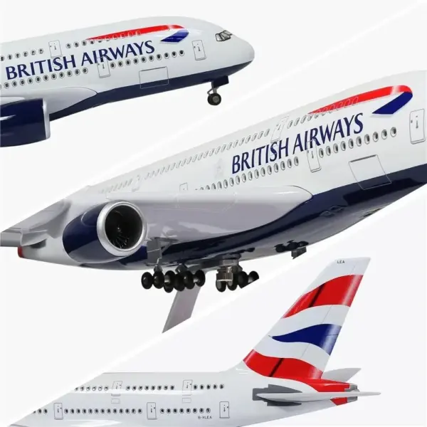 Airbus A380 Model Airplane with LED Light - Image 4