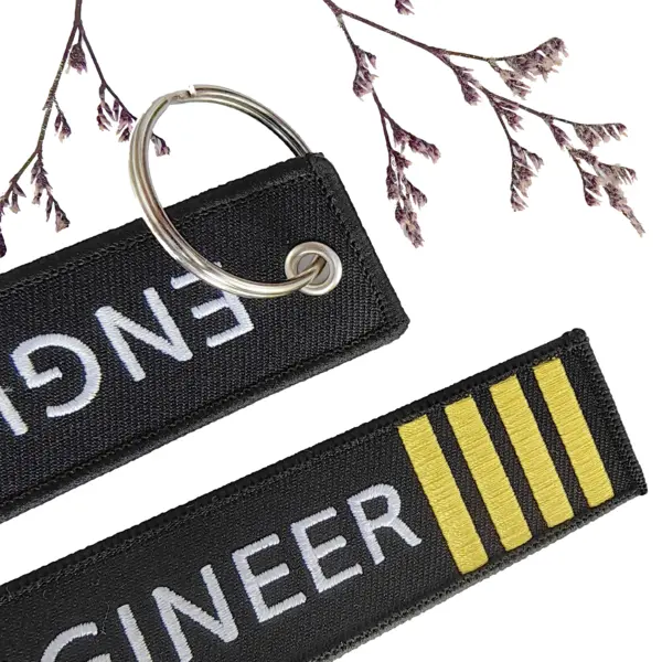 Double-Sided Embroidery Keychain for Engineers - Image 4