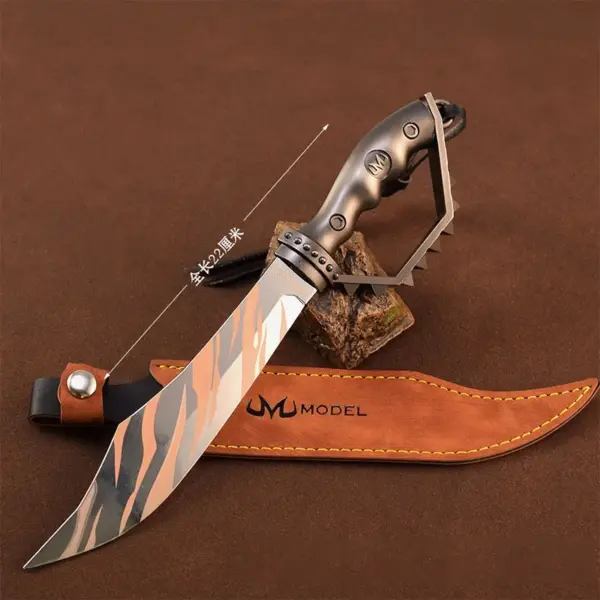 22cm Metal Tiger Tooth Model Knife - Image 7