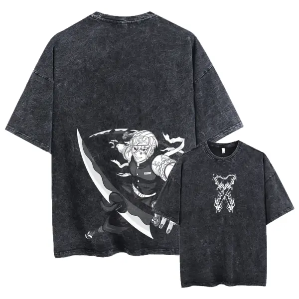 Men's Oversized Anime Graphic T-Shirt - Image 9