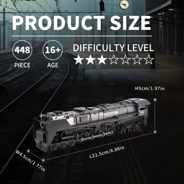 Class S-2 Locomotive 3D Metal Puzzle Kit - Image 3