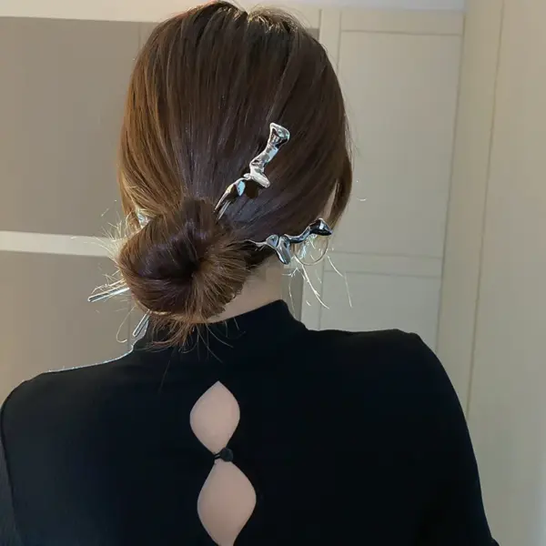 Geometric Metal Hairpins and Combs Set - Image 4