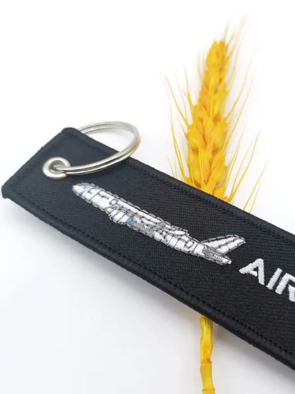 Airbus A350 Double Sided Embroidered Keychain - Image 5