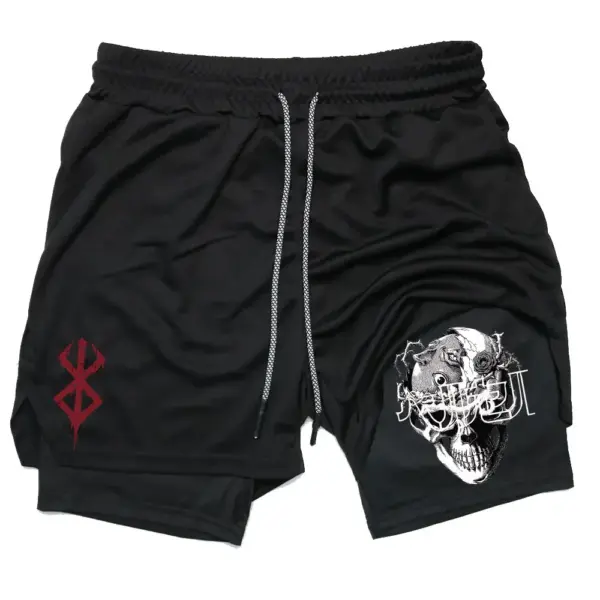 Men's Quick-Dry 2 In 1 Gym Shorts - Image 16