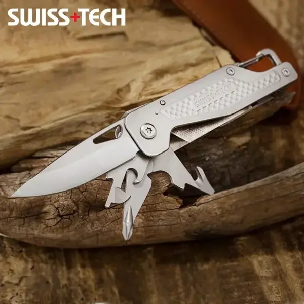 13-in-1 Stainless Steel Folding Multitool - Image 3