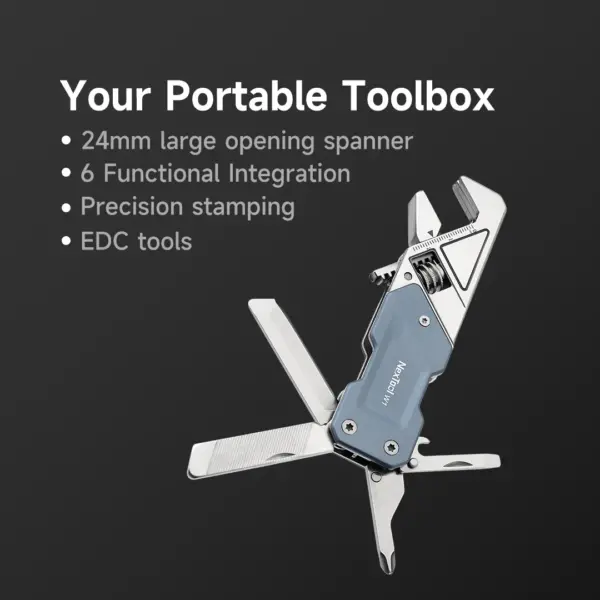 NexTool Multi-functional Mini Wrench 6-in-1 - Image 3