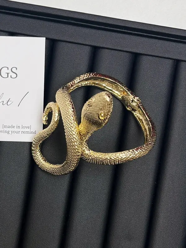 Gothic Snake-Shaped Cuff Bracelet for Everyone - Image 5