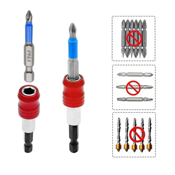 Red Quick Release Screwdriver Bit Extension Set - Image 3
