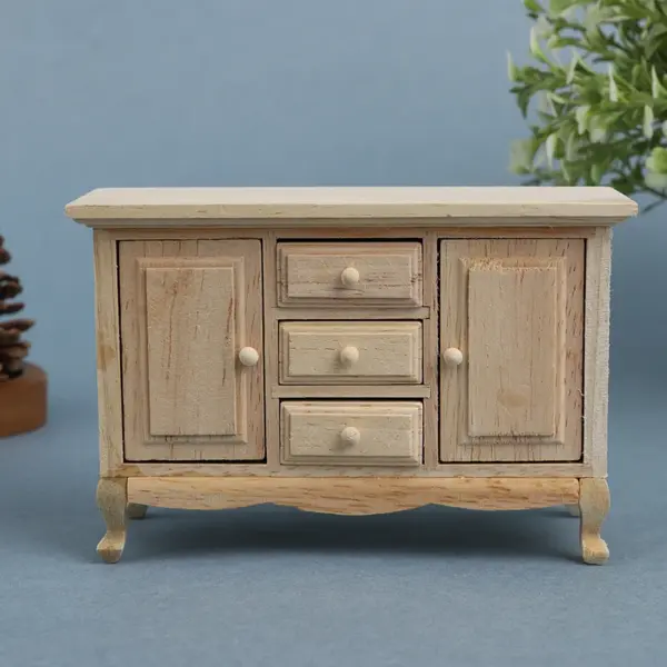 1:12 Scale Wooden Miniature Cabinet for Dollhouse - Image 13