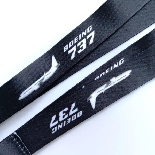 Boeing 737 Black Lanyard with Clasp - Image 6