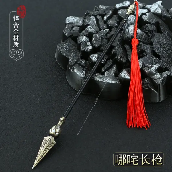 22cm Metal Chinese Halberd Spear Collectible - Image 14