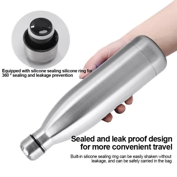 Hidden Steel Water Bottle Safe with Compartment - Image 3