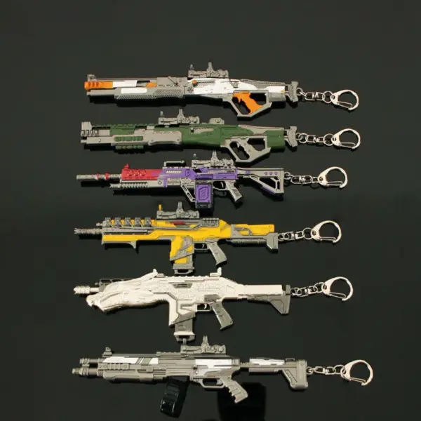 16cm All-Metal Gun Keychain Model Pendant - Image 2