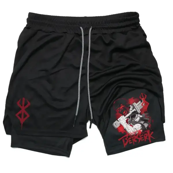 Men's Quick-Dry 2 In 1 Gym Shorts - Image 18