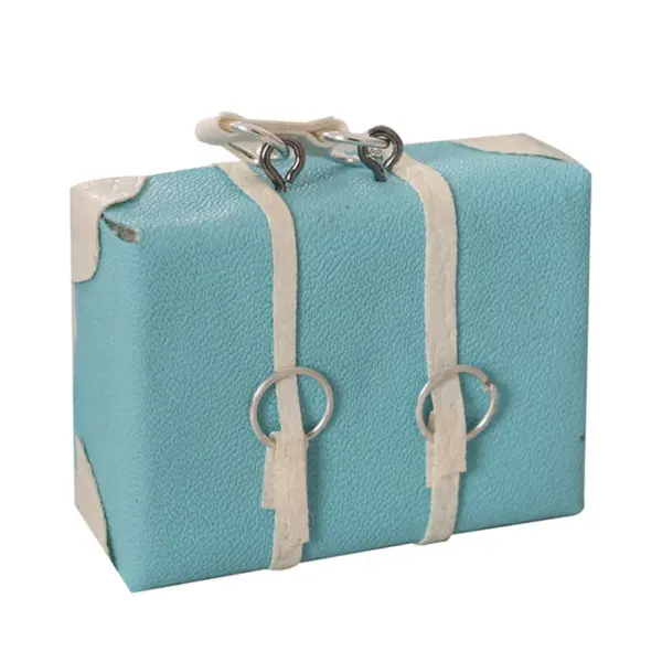 Dollhouse Miniature Vintage Leather Suitcase - Image 12