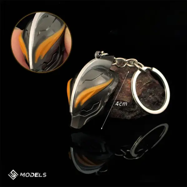 4cm Beria Dusk Alloy Keychain Pendant - Image 3