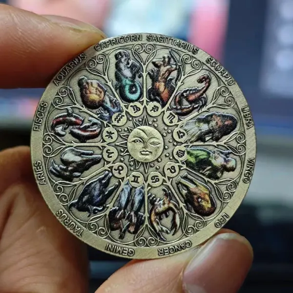 Zodiac Sign Commemorative Coin Collection - Image 7