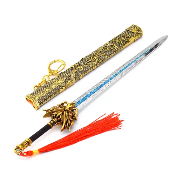 22cm Golden Dragon Toy Katana Model - Image 6