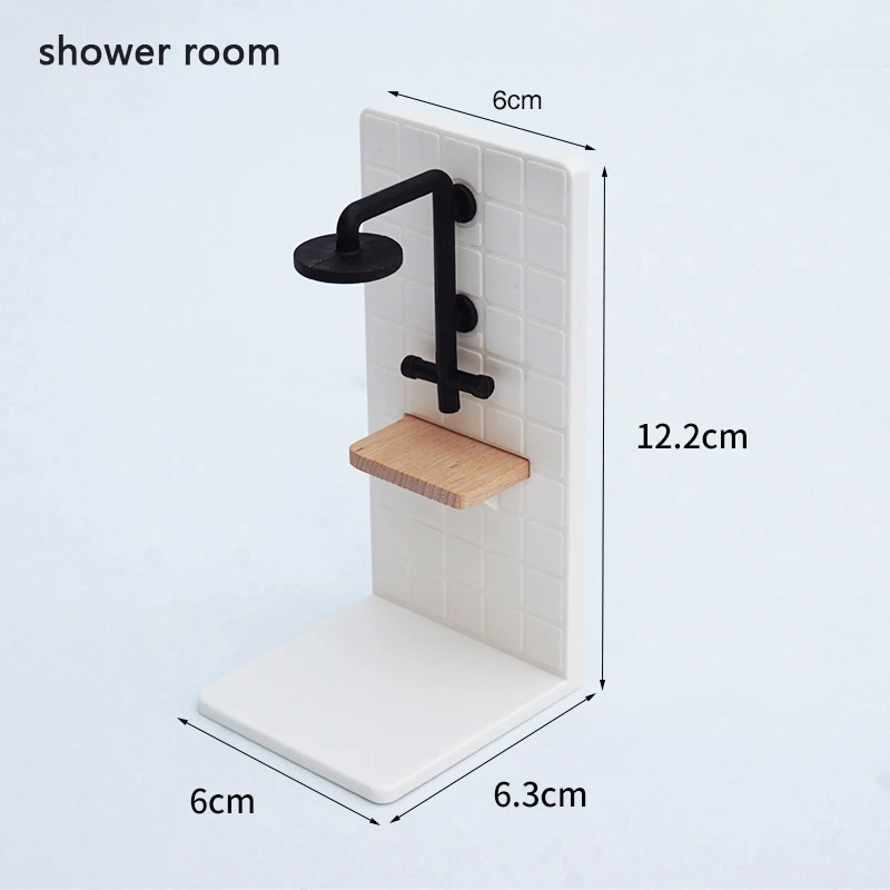 Dollhouse Bathroom Set Washbasin Tub Toilet 8 Dollhouse Bathroom Set Washbasin Tub Toilet - Image 8