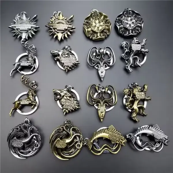 Retro Wolf Head Keychain Pendant for Gifts - Image 2