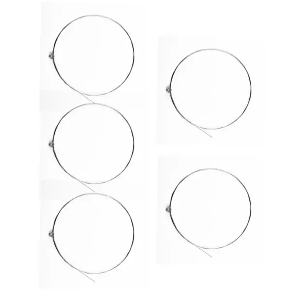 5 Pcs E-1st Single Guitar Strings Silvery - Image 3