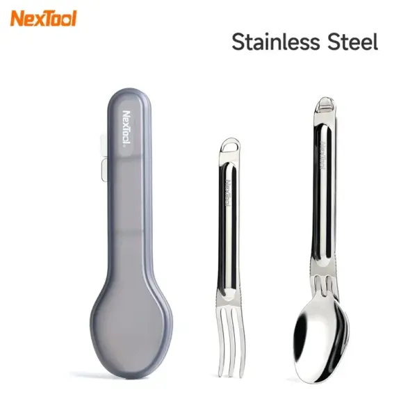 NexTool Titanium Spoon and Fork Set - Image 8