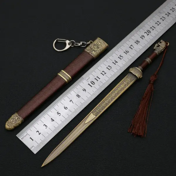 22cm Xibohou Sword Metal Collectible Model - Image 3