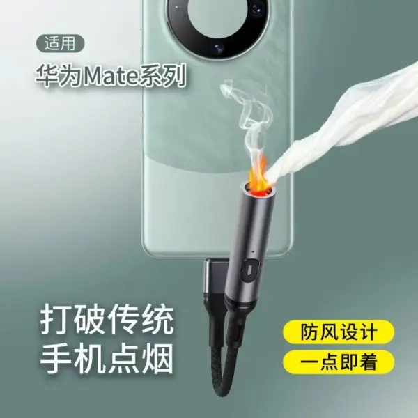 Metal Rechargeable Windproof Lighter Tool - Image 3
