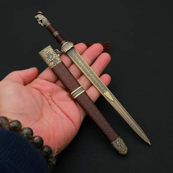 22cm Xibohou Sword Metal Collectible Model - Image 4