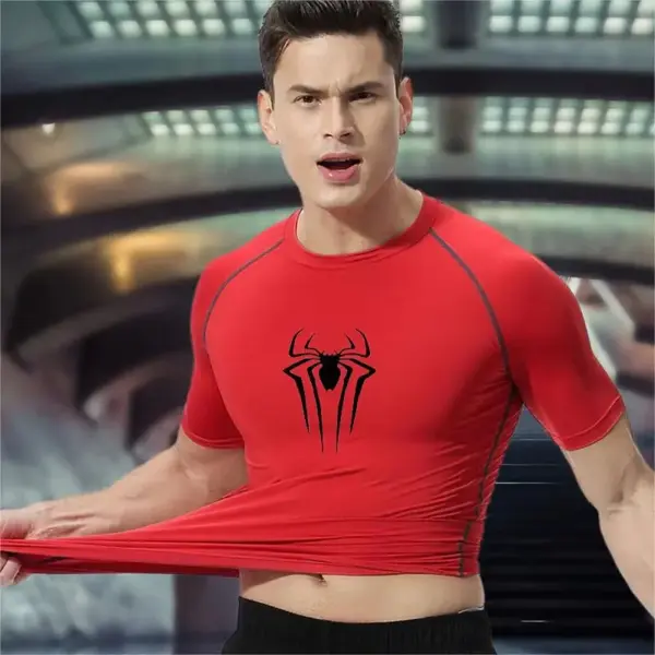 Men's Breathable Athletic Compression T-Shirt - Image 5