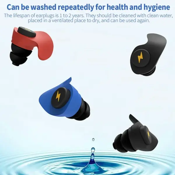 Silicone Sponge Earplugs for Comfortable Sleep - Image 3