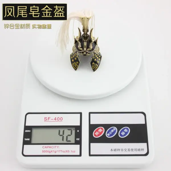 8cm Metal Samurai Helmet for Doll Decoration - Image 6